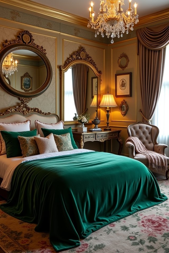 elegant nostalgic bedroom decor