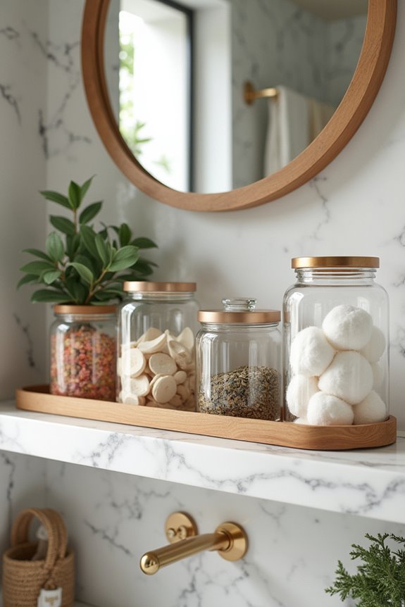 elegant organization for bathrooms