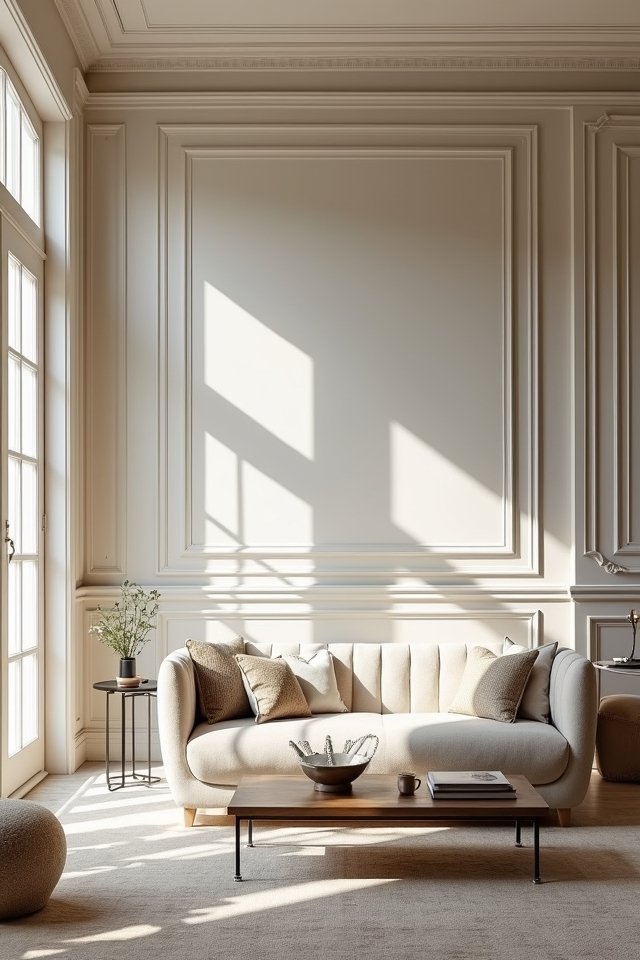 elegant painted molding accents