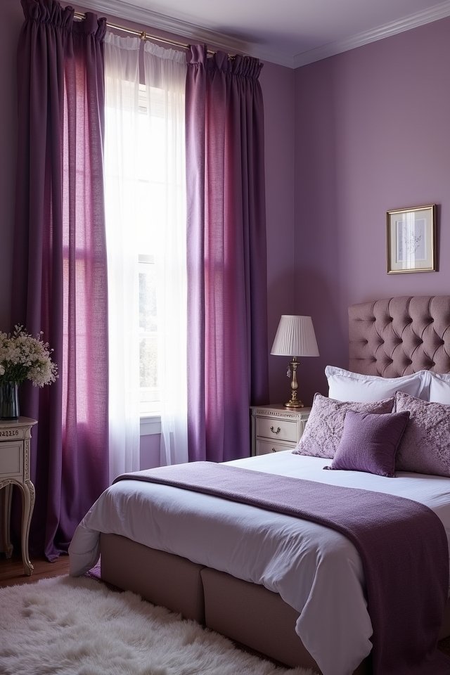 elegant purple curtain benefits