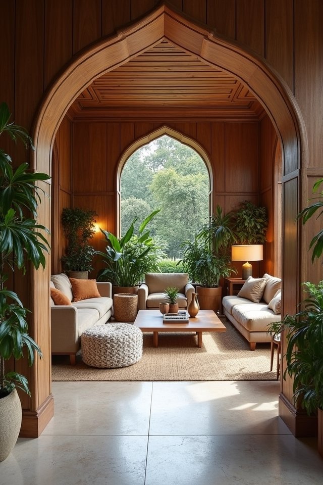 elegant room dividing arches
