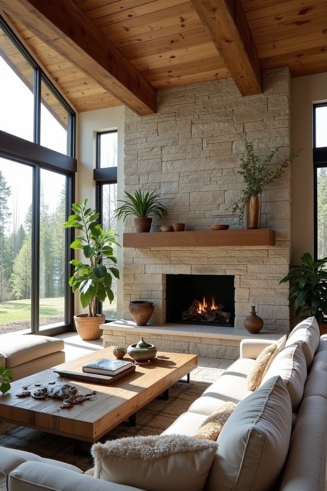 elegant rustic stone elements
