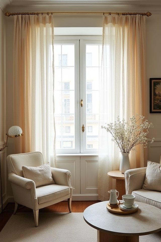 elegant sheer window treatments