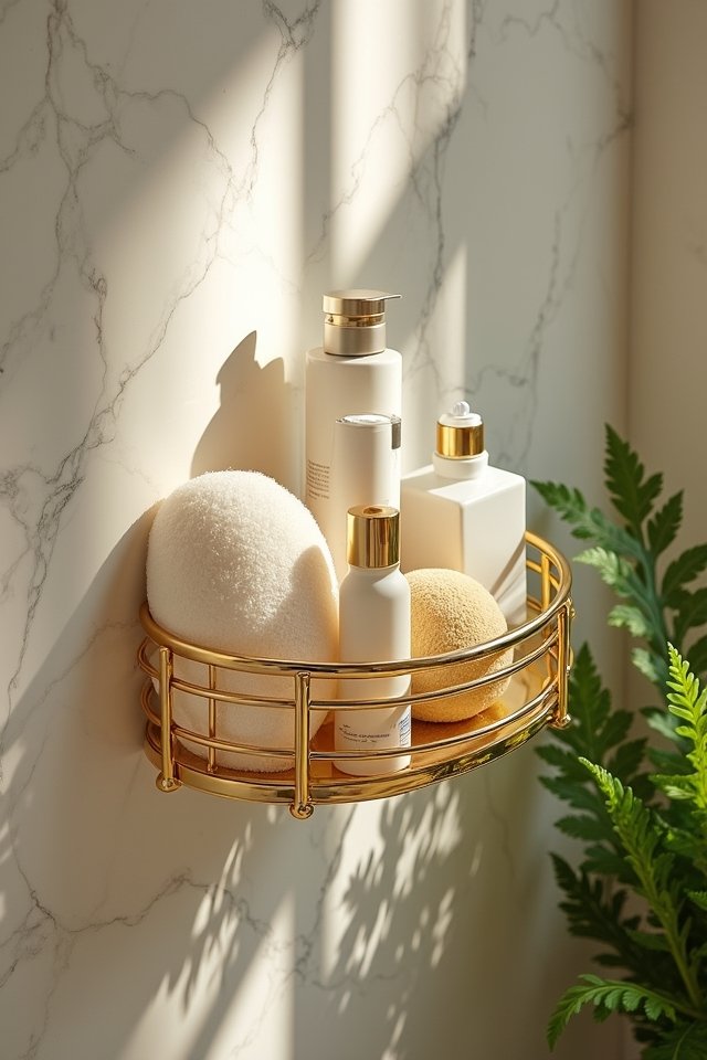 elegant shower organization solution