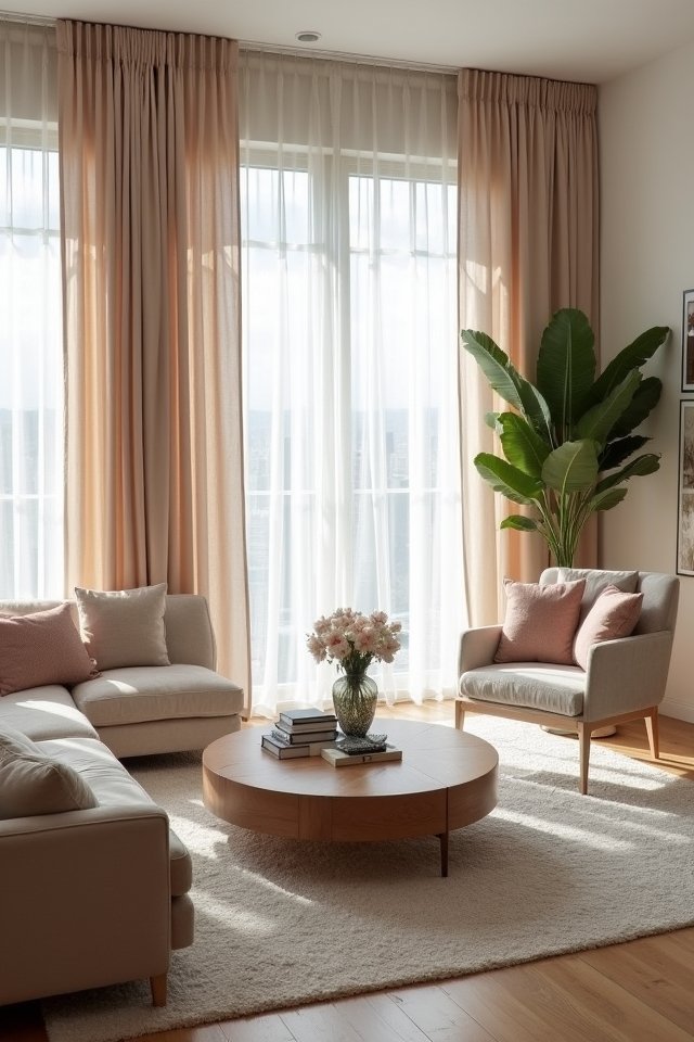 elegant soft draperies transform