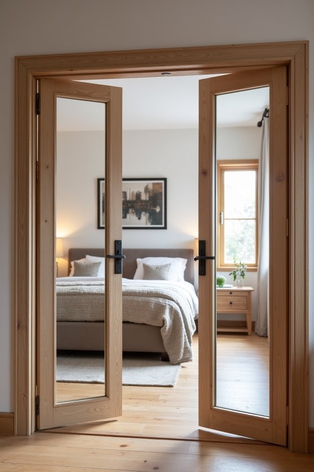 elegant space saving french doors