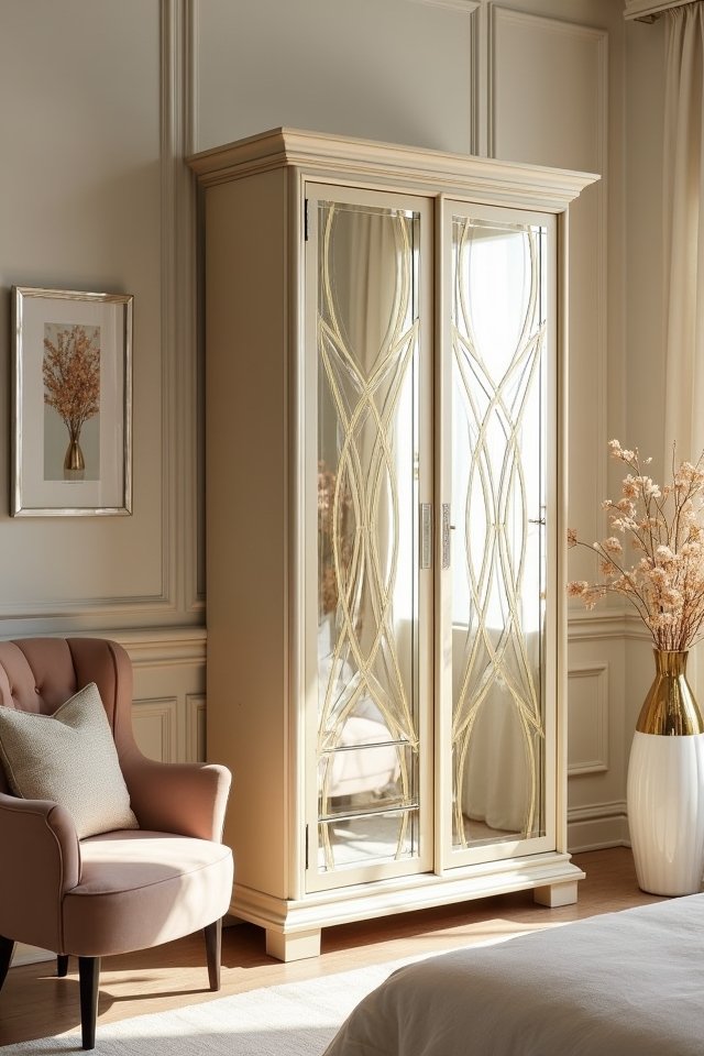elegant storage with glamour