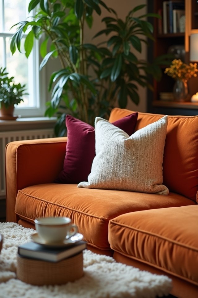 elegant textured throw pillows