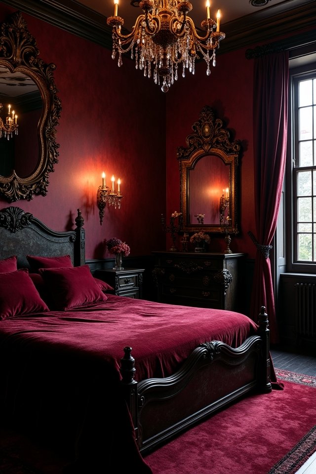 elegant vampire themed mirrors