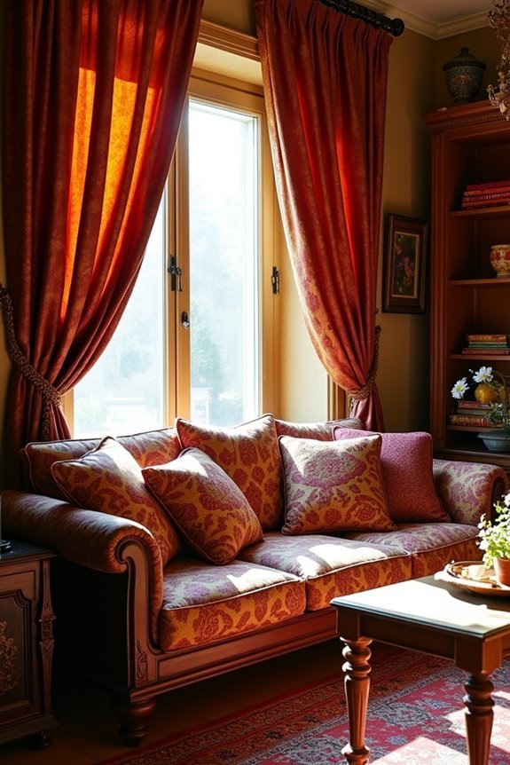 elegant vibrant window treatments