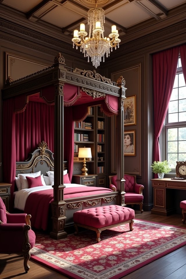 elegant victorian minecraft bedroom