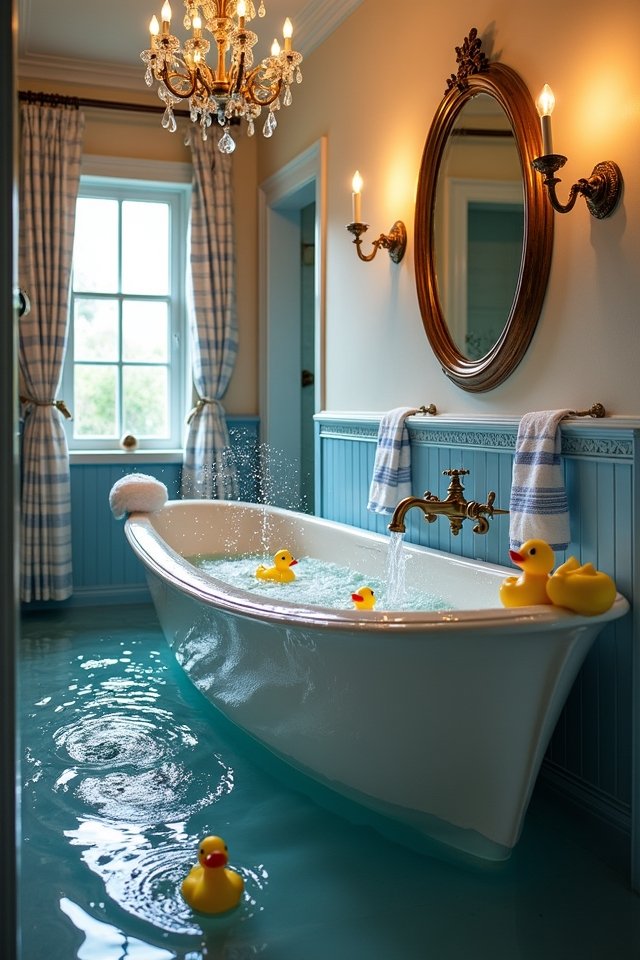elegant vintage bathroom experience