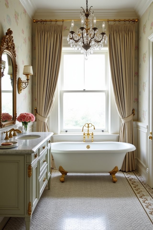 elegant vintage bathroom retreat