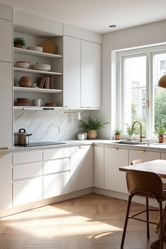 elegant white kitchen design