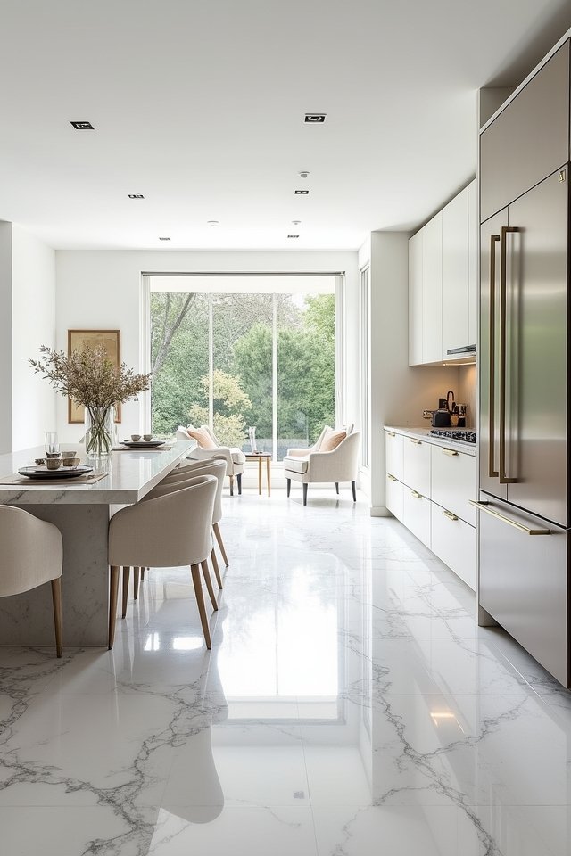 elegant white marble options