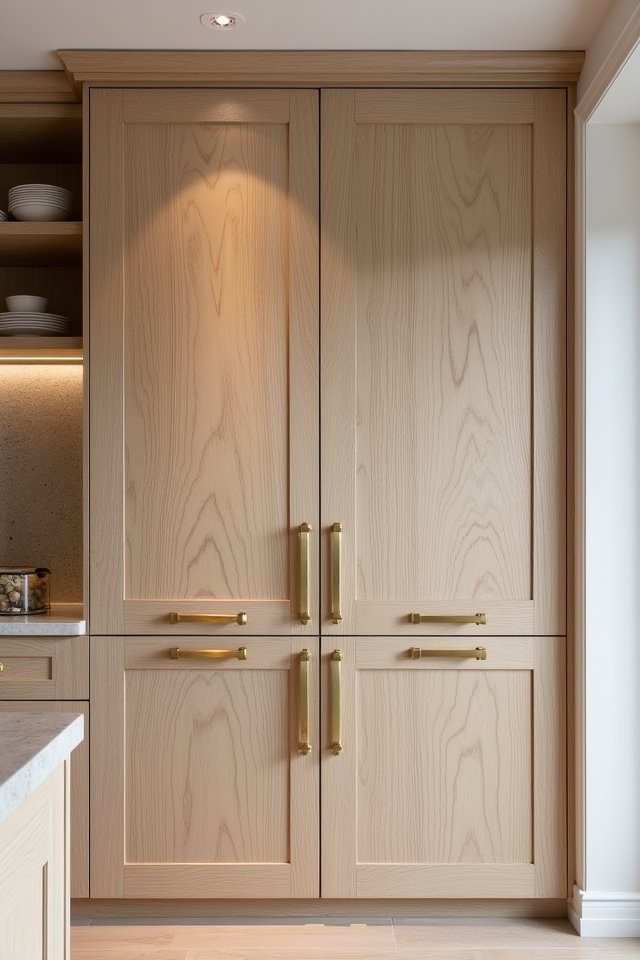 elegant white oak doors