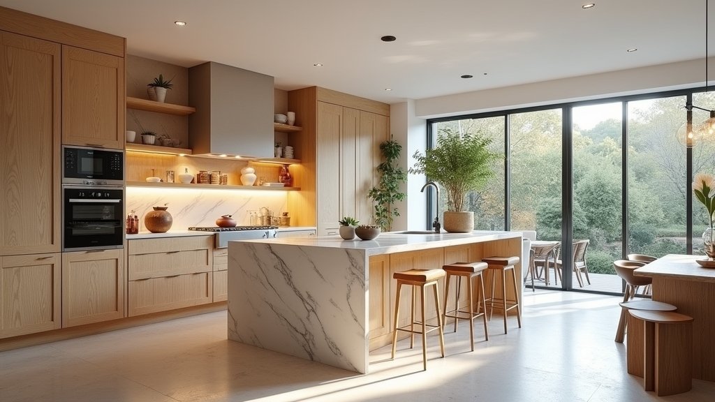 elegant white oak kitchens