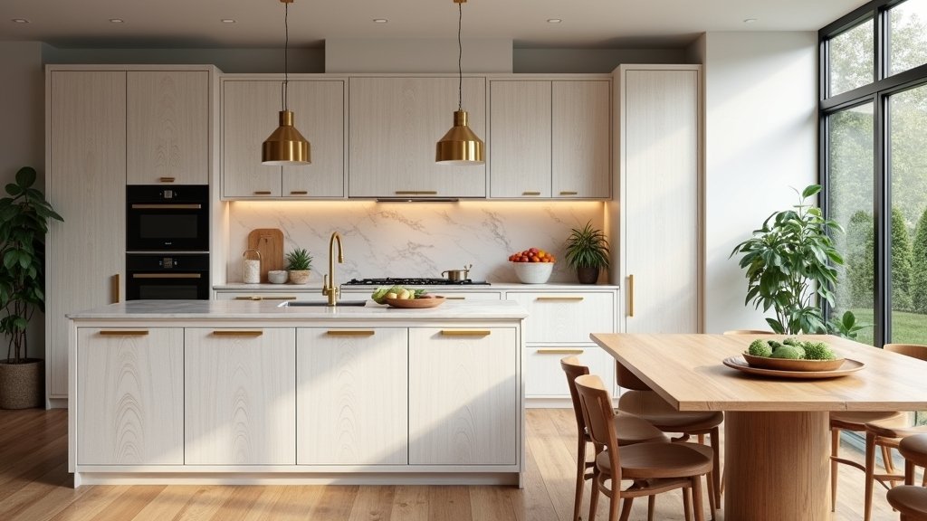 elegant white oak kitchens