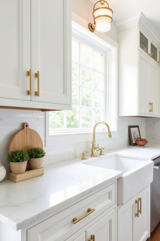 elegant white shaker cabinets