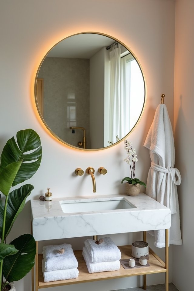 elevate bathroom with mirrors