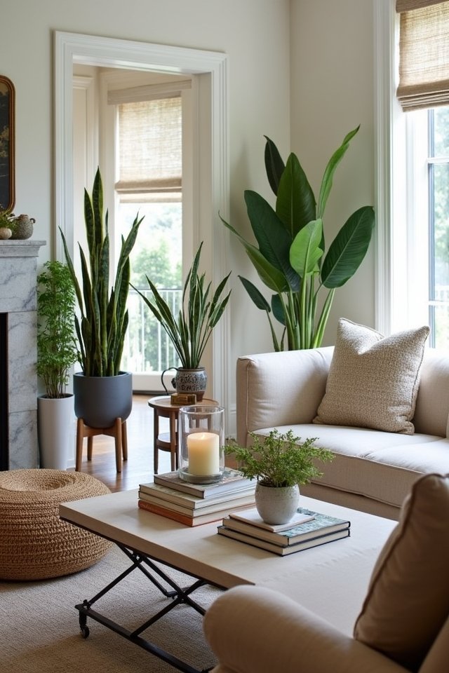 elevate decor with plants