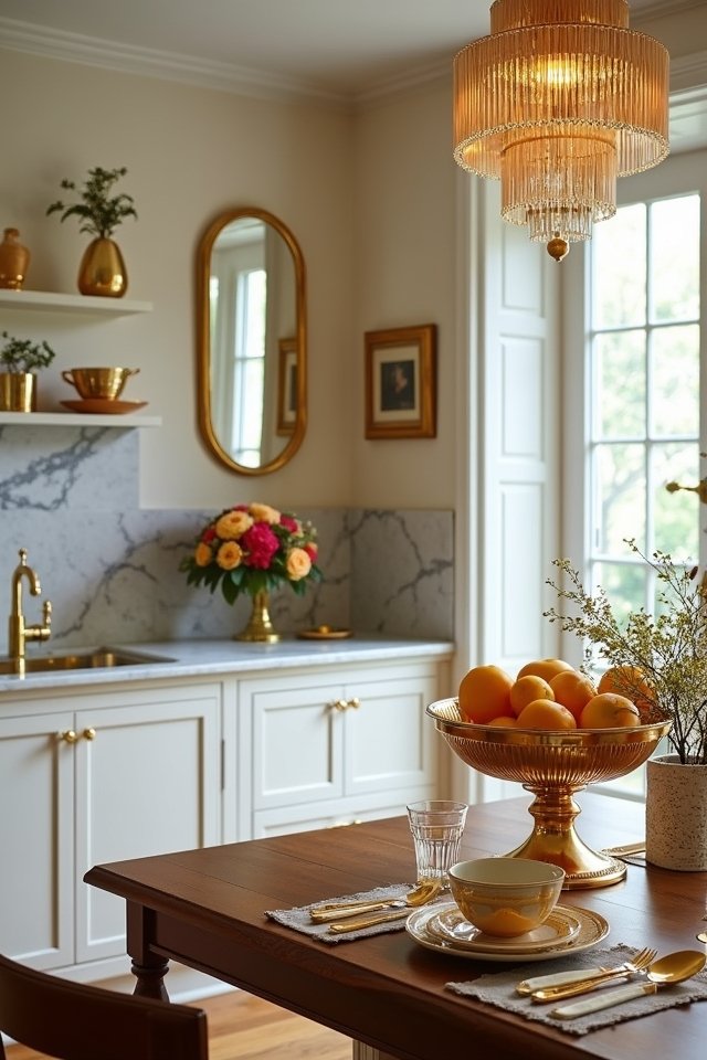 elevate kitchen with gold