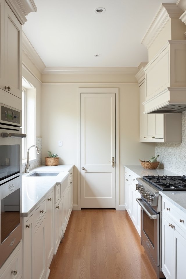 elevate kitchen with oak trims