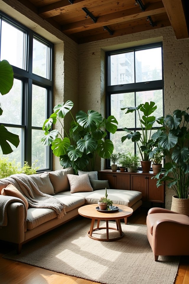 elevate loft with plants