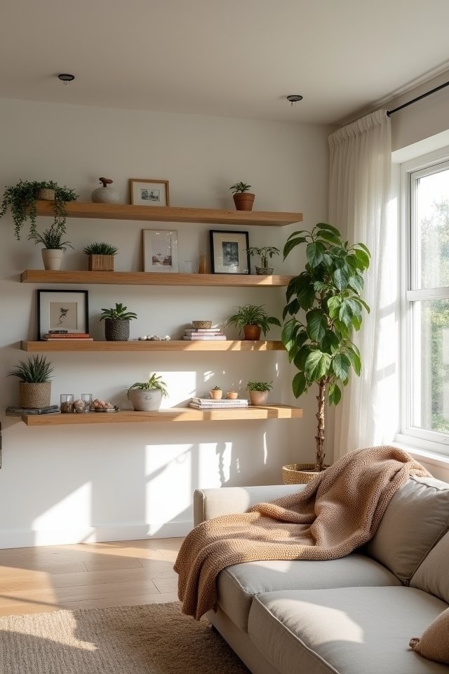 elevate space with shelves