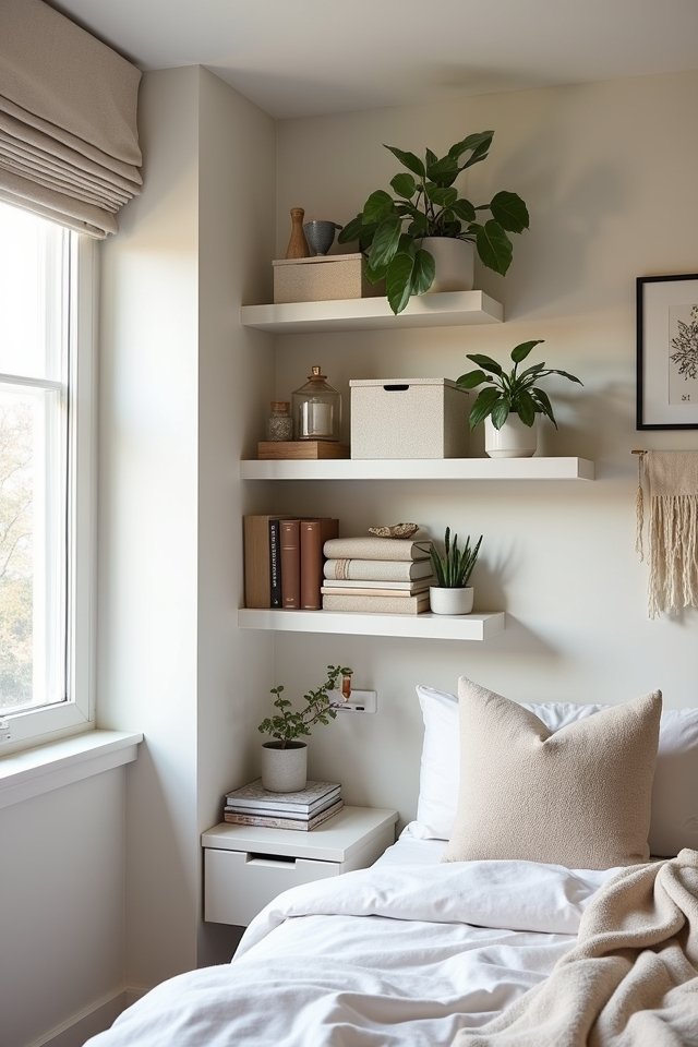 elevate space with shelves