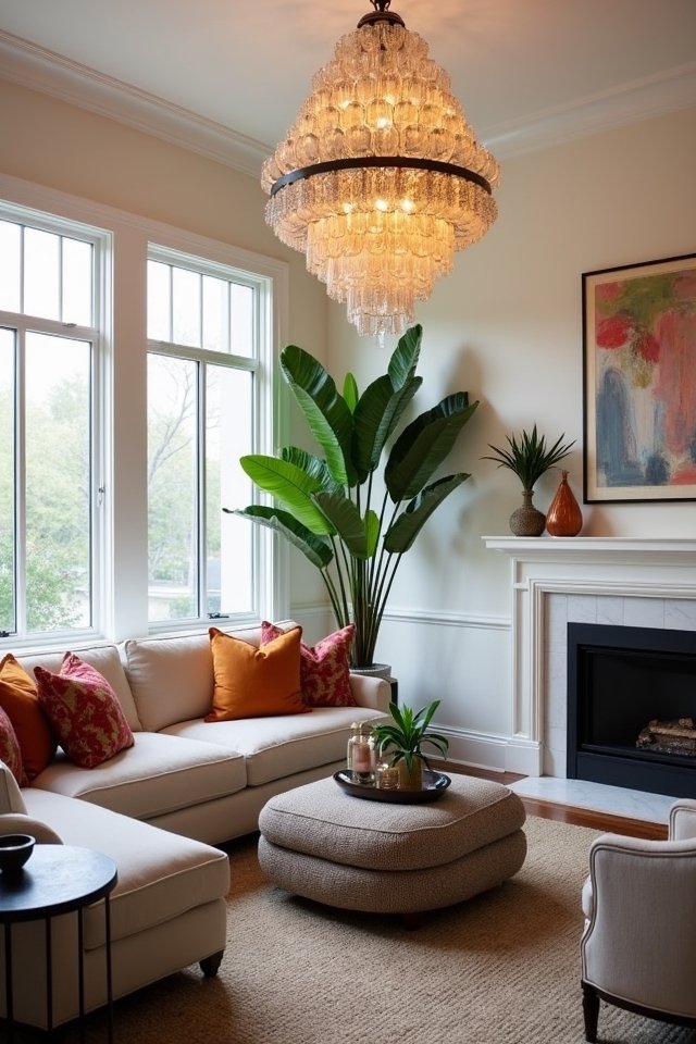 elevate space with statement lighting