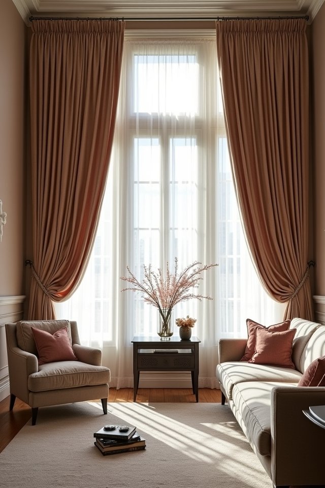 elevate with floor to ceiling curtains