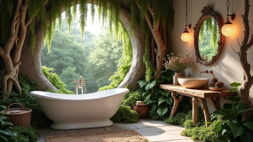 enchanted forest bathroom design