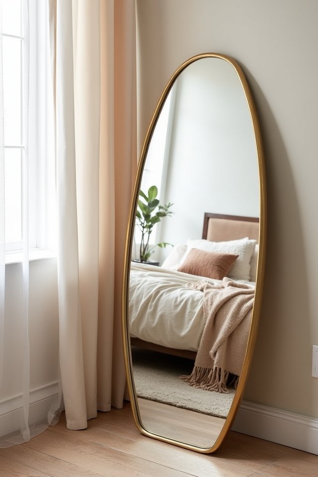 enchanting abstract shaped mirror