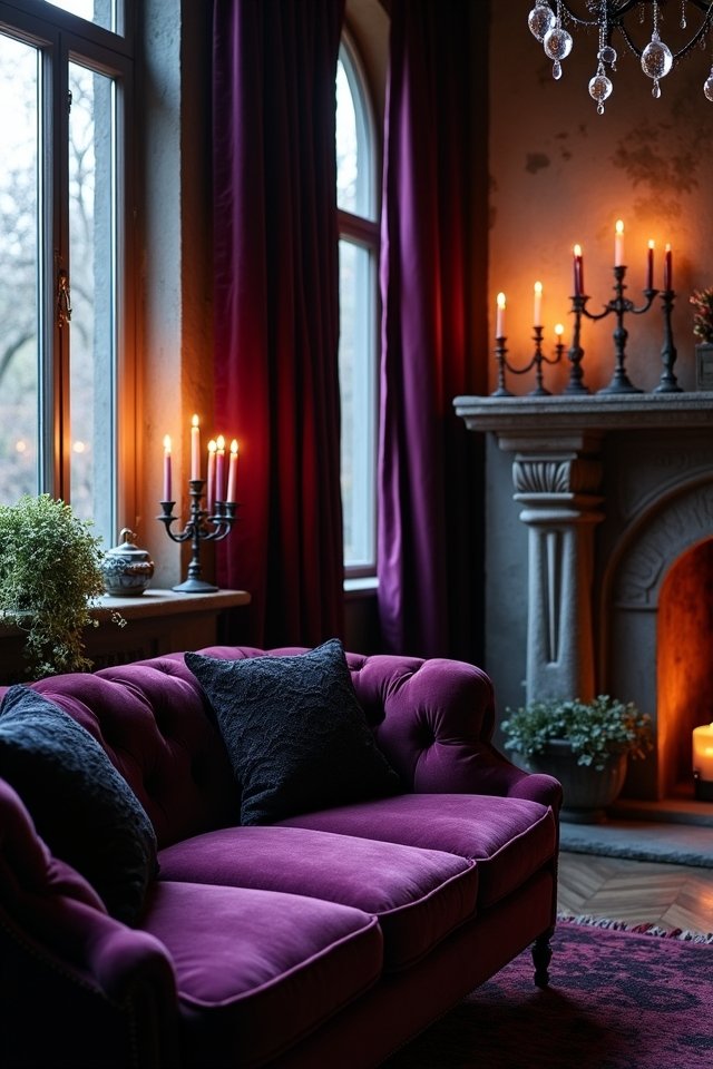 enchanting candlelight ambiance created