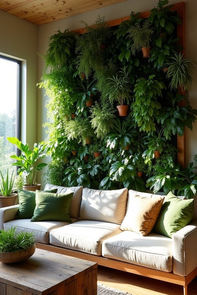 enchanting indoor green wall