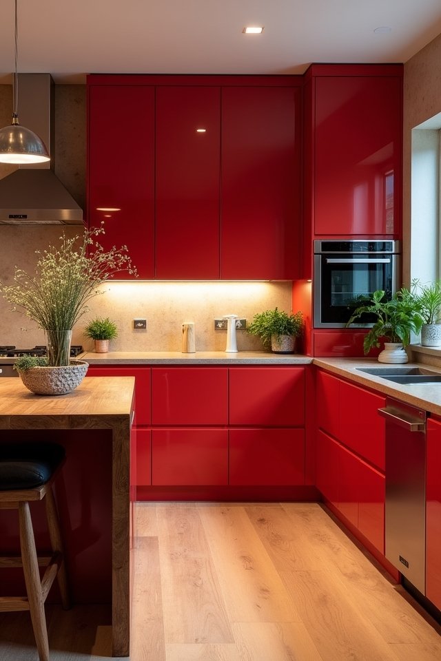 enchanting red and wood