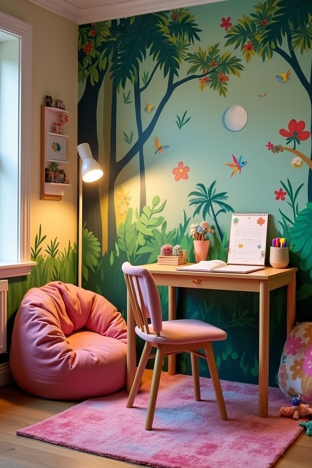 enchanting themed study nook