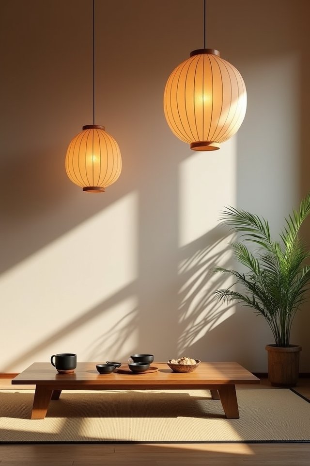 enchanting warm paper lanterns