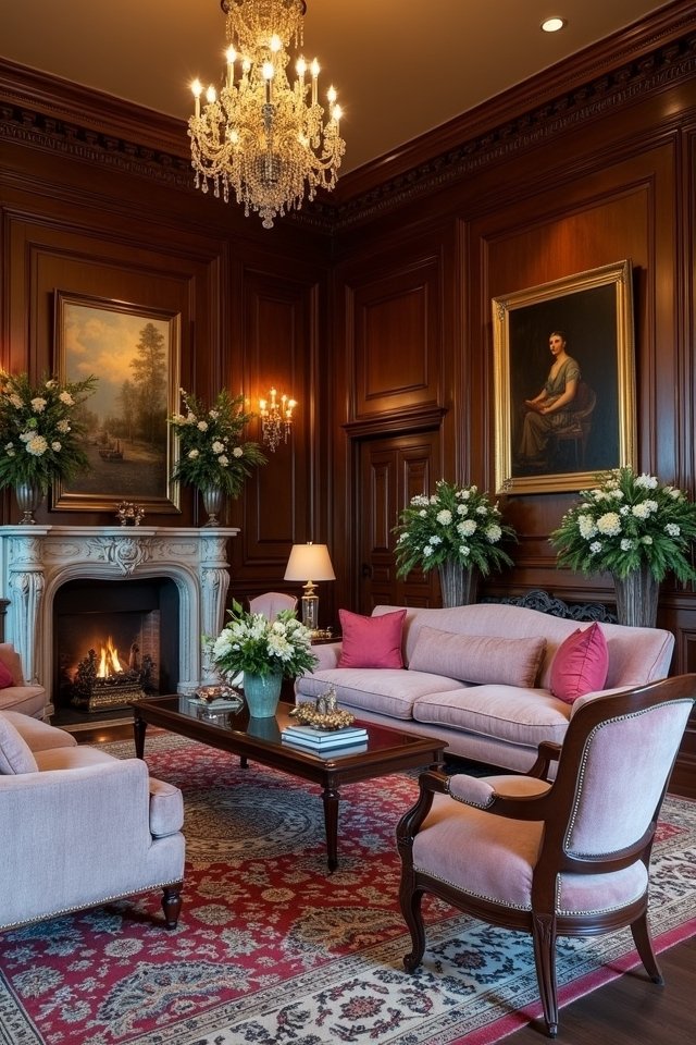 encouraging conversational living room