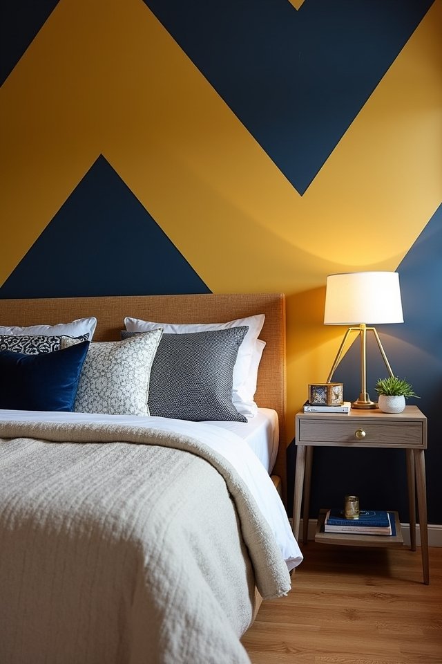 energize bedroom with patterns