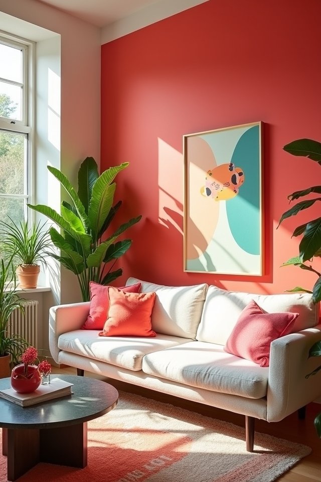 energizing bright coral living