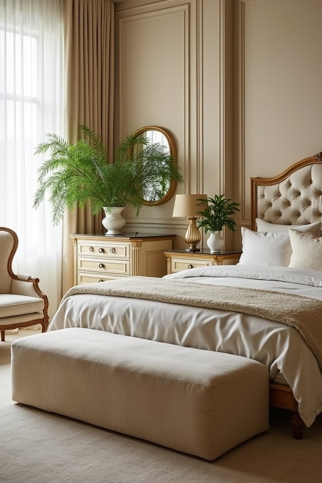 enhance bedroom with greenery