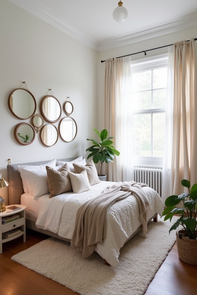 enhance brightness with mirrors