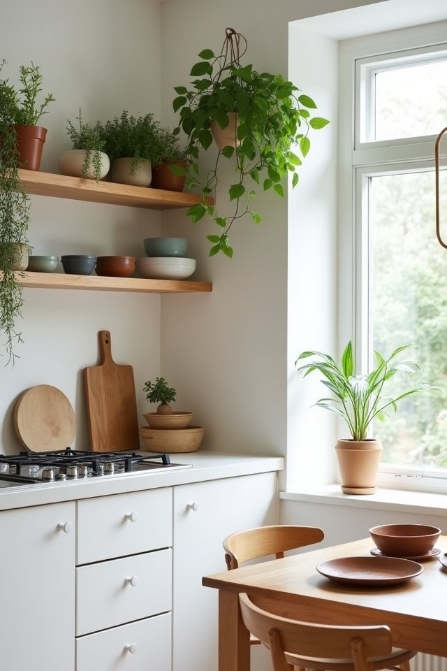 enhance kitchen with plants