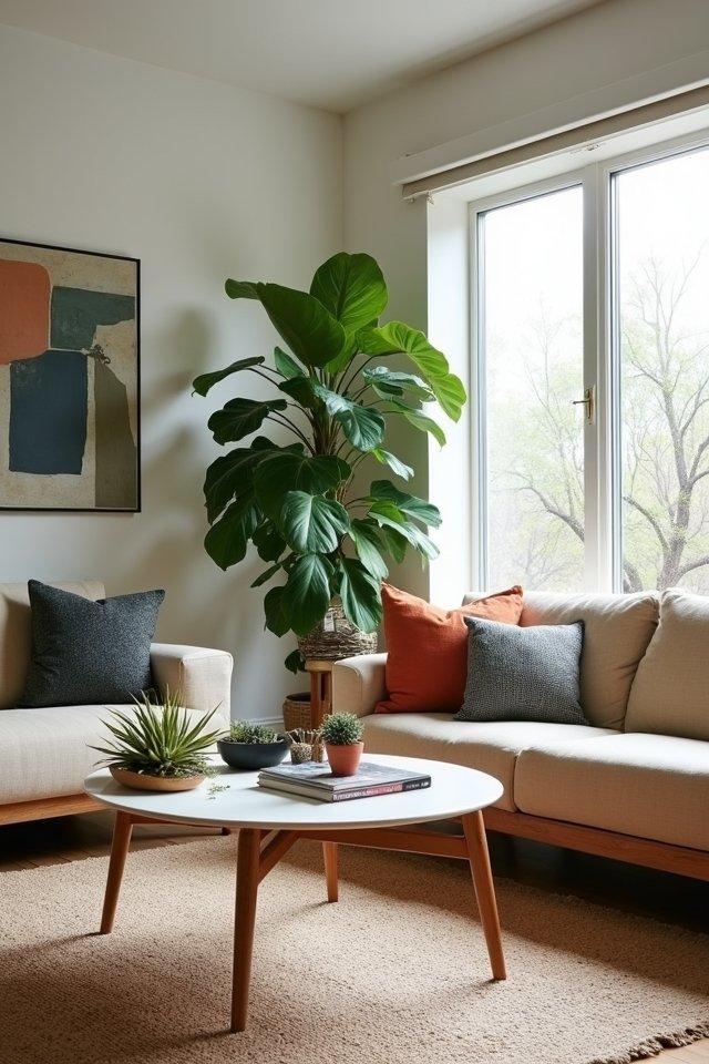 enhance living room greenery