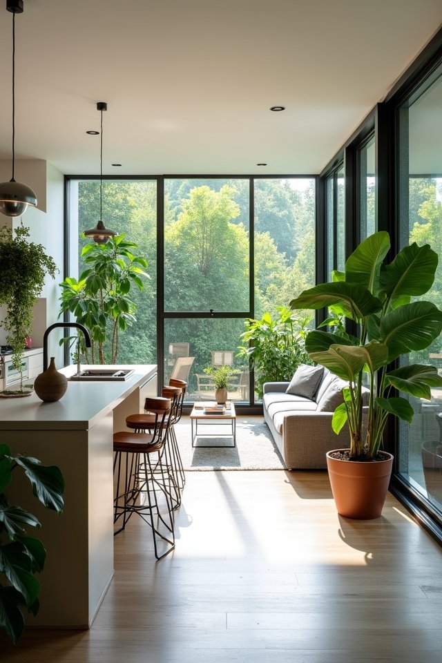 enhance space with greenery