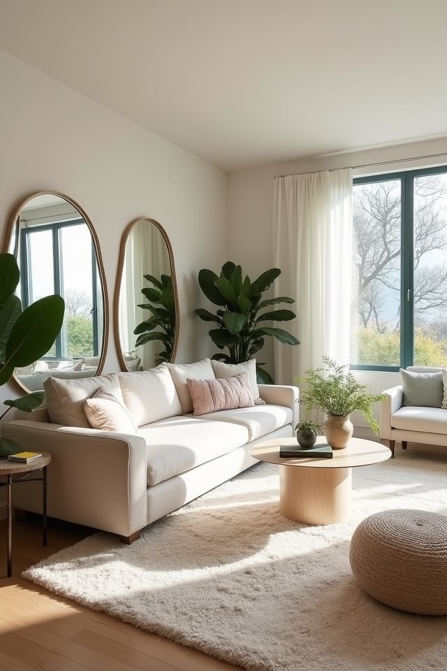 enhance space with mirrors