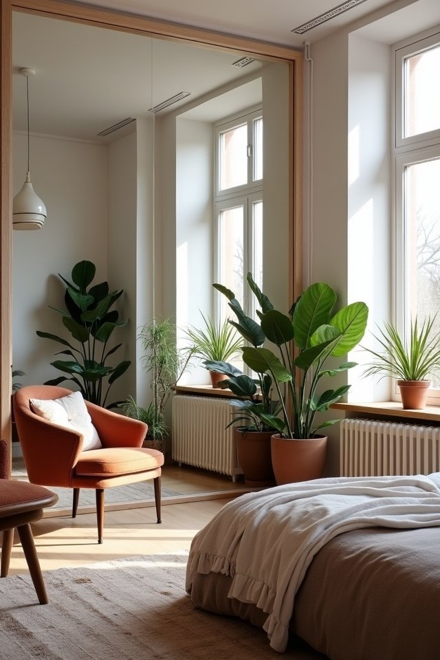 enhance space with mirrors