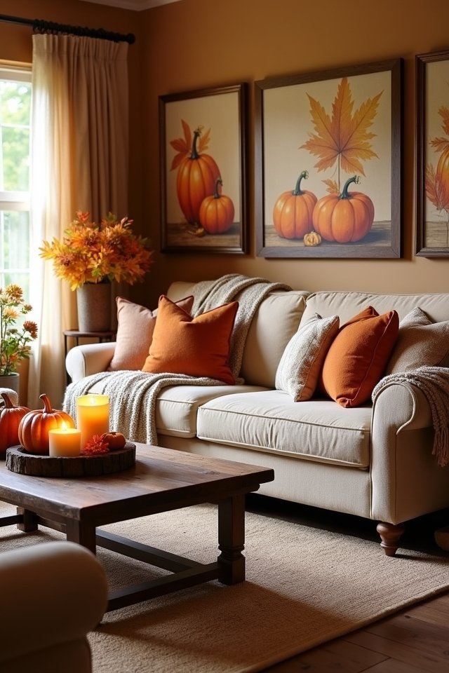 fall themed art decor ideas